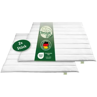 Dreamstar 2er Set Bettdecken für alle Jahreszeiten | 135 x 200 cm | DREAMSTAR Eco - Weiß