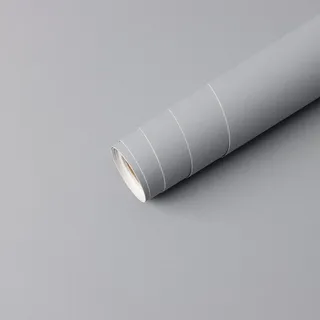 Timeet Möbelfolie Grau Matt 60×500CM Klebefolie Küche Küchenschrank Aufkleber Graue Selbstklebende Tapete Modern Abnehmbare Vinyl Folie für Tür Schränke Tische Wände Küchen Dekorfolie