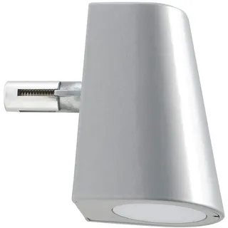 Locinox Tricone LED Leuchte 12 V Außenbeleuchtung für Tore und Zäune Zaunleuchte (Silber)