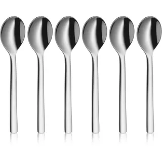 WMF Espressolöffel 6 St. Edelstahl Silber glänzend