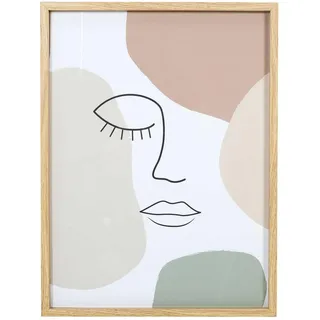HOME DECO FACTORY Paravent Raumteiler 3-teilig Rattan-Optik Beige
