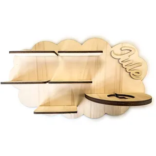 DIY Regal für die Musikbox passend für Toniebox Tonie Box Kinder Baby Zimmer zum selbst bemalen mit Wunschname tolles individuelles Geschenk Geburtstag