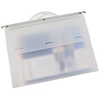 4 Hängeregister-Taschen, Dokumententasche für Hängeregistratur, Sammelmappe als Hängemappe ausgestattet