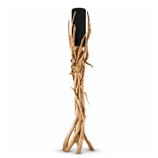Bressmer VILLA Premium-Qualität Treibholz-Stehlampe (Schwarz)
