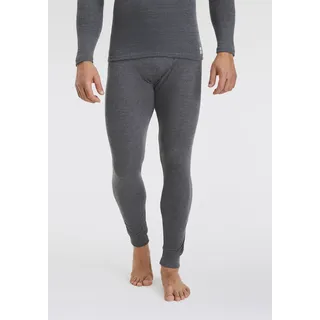 Thermounterhose HEATKEEPER "Long John", Herren, Gr. M, grau (anthrazit, meliert), Obermaterial: 50% Baumwolle, 50% Polyester, meliert, eng, Unterhosen Thermounterhose, wärmend, TOG-Rating 0,45, schnelltrocknend, Skiunterwäsche