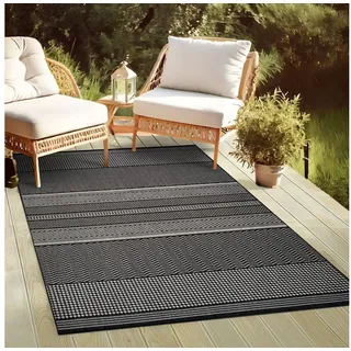oKu-Tex PLUTUS Outdoor-Teppich 80 x 150 cm Schwarz