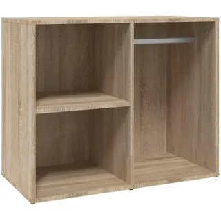 vidaXL Regal für Schminktisch, Ankleideschrank mit viel Stauraum, Schmuckschrank für Schlafzimmer Wohnzimmer, Aufbewahrungsschrank Schrank, Sonoma-Eiche Holzwerkstoff