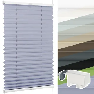 SchattenFreude Thermo-Plissee nach Maß für Fenster & Tür (Hitzeschutz mit Klemmhaltern)