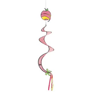 HQ Windspiration 109800 - Country Style: Spirale Apple, UV-beständiges und wetterfestes Windspiel - Länge: 100 cm, Ø: 23 cm, inkl. Aufhängung