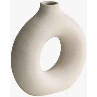 SKLUM Keramikvase Dalita ↑18 cm Creme-Beige