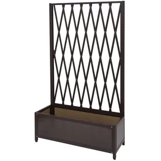 Mendler Rankgitter HWC-G21 152 x 90 x 35 cm Braun