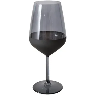 Seaside No.64 - Edles Weinglas im Nordic Style Schwarz/Matt lackiert - stilvolle Gläser für Dinnerabende, Restaurants, Partys - Serie Moluna - tolle Geschenkidee für Einzug, Geburtstag
