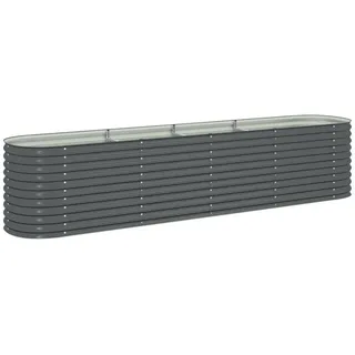 vidaXL Garten-Hochbeet 400 x 80 x 81 cm Grau