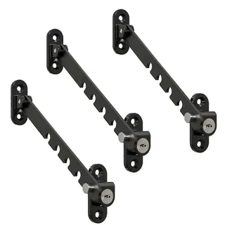 Fensterstopper Mit Kindersicherung, Schwarz