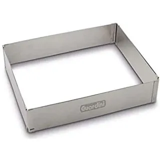 Guardini Geschenkschachtel, Verstellbarer Ring rechteckig 18 x 27,5-33 x 52,5 cm, Edelstahl, silberfarben