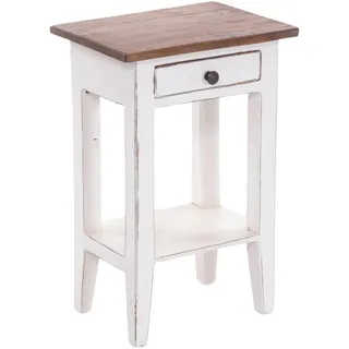 DESIGN DELIGHTS Nachtschrank PLANTA 34 x 52 x 24 cm Weiß