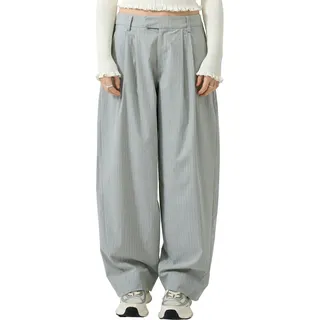 QS Stoffhose mit Streifen Grau 32