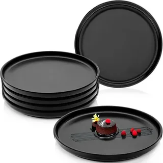 sänger Dessertteller 6 teilig  schwarz
