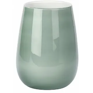Lambert Vase Pisano Vase gross Überfangglas, Basalt