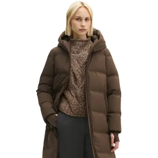 Daunenmantel MARC O'POLO "aus wasserdichtem 2-Layer-Performance-Fabric", Damen, Gr. 42, braun (burnt coffee), Obermaterial: 100% Polyester. Füllung: 80% Daune, 20% Feder. Futter: 100% Polyamid, unifarben, regular fit, doppelte Bündchen, Mäntel Daunenmantel