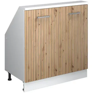 Vicco Rion 80 x 83,8 x 46 cm Artisan Eiche / Weiß