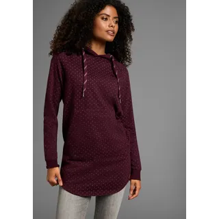 KangaROOS Longsweatshirt mit dezentem Muster rot 36/38