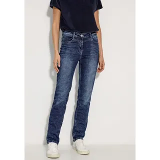 Cecil Damen B378077 Jeans Slim Fit, mid blue wash, 30W x 30L - 30W / 30L