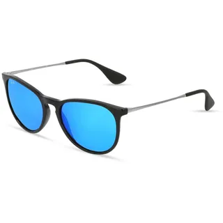 Ray-Ban RB 4171 ERIKA Damen-Sonnenbrille Vollrand Panto Kunststoff-Gestell, schwarz