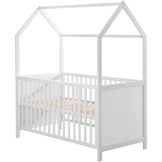 roba Baumann Hausbett Roba 70 x 140 cm Holzoptik Weiß