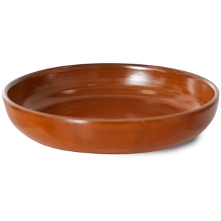 HKliving - Chef Ceramics tiefer Teller, Ø 21,5 cm, burned orange