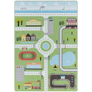 KADIMA DESIGN Traun Kinderteppich 100 x 150 cm Grün