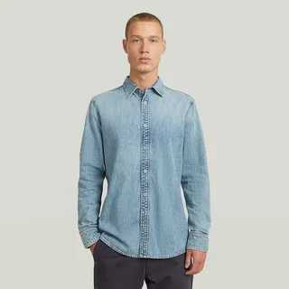 G-Star Langarmhemd Blau XXL