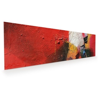 Primedeco Glasbild Wandbild Abstrakte Muster mit Aufhängung, Abstrakt 120 cm x 40 cm