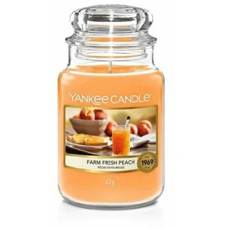 Yankee Candle Farm Fresh Peach große Kerze 623 g