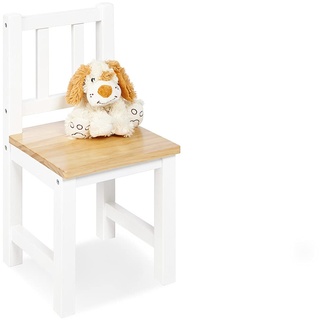 Pinolino Kinderstuhl Fenna, aus massivem Holz, Sitzhöhe 29 cm, für Kinder von 2 – 7 Jahren, weiß und klar lackiert