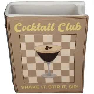 Kersten BV Dekovase Vase Buch, Dolomite - Espresso Martini (1 St) braun