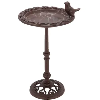 TOPANBIETER 999 Vogeltränke Vogelbad Wassertränke für Wildvögel auf Fuß 39 cm Wasserstelle Futterstelle witterungsbeständig und frostsicher (Rund auf Fuß 39 cm)