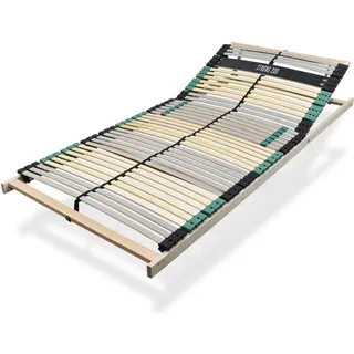 Extra stabiler Premium Lattenrost 100x200, bis 200Kg belastbar, Kopfteil verstellbar, 42 Latten, 7 Zonen Lattenrost aus Buche und verstärkter Birk...