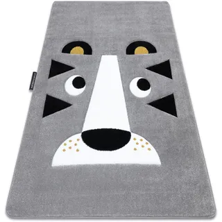 Kinderteppich Petit Lion Löwe Grau Grey 200x290 Cm