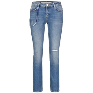 Goldgarn 5-Pocket-Jeans Damen Jeans ROSENGARTEN Straight Fit (1-tlg) blau 30