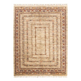 Orientteppich MORGENLAND "Mir - Indus 90 x 60 cm beige" Teppiche Gr. B/L: 60 cm x 90 cm, 12 mm, 0,54 m2, 1 St., beige Orientalische Muster