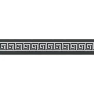 A.S. Création Bordüre Selbstklebend 5 m x 10 cm Schwarz/Silber 383921
