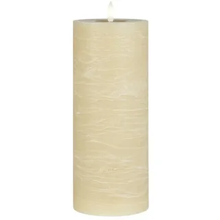 Ib Laursen LED Dekolicht Ib Laursen - LED Kerze Stumpenkerze H 25cm D 10cm Beige 8799-44 beige|braun