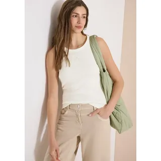 Cecil Top mit Embroidery Detail Vanilla White XL - XL
