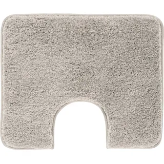 GRUND Badematte grau 60 x 50 cm mit Ausschnitt