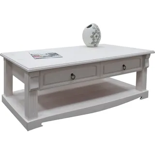 OTTO home Couchtisch Anna Weiß Massivholz 120 x 43 x 65 cm