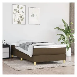 vidaXL Boxspringbettgestell 90 x 200 cm Dunkelbraun