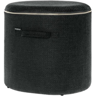 Riverdale: Aufbewahrungshocker "Belle" schwarz 35 x 44 x 43 cm Hocker Pouf, Puff