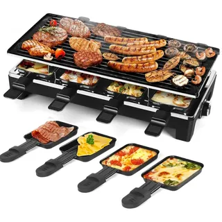 Tischgrill Elektrisch 1500 W,Elektrischer Grill,Rauchfreier Grill,BBQ Grill teppanyaki grill,40 x 20cm Grillfläche, regelbares Thermosta