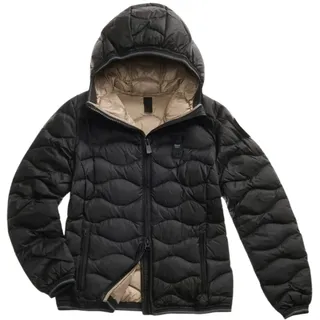 Blauer Camelia Damen-Daunenjacke mit Wellen, Art. 25WBLDC03095-006047, Größe L - L